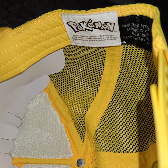 Pokemon hat cap snapback pikachu charmander charzard gotta catch ears - Picture 3 of 3